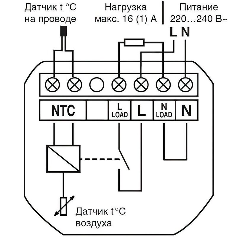 Сенсорный программатор теплого пола DEVIreg Touch (белый)
